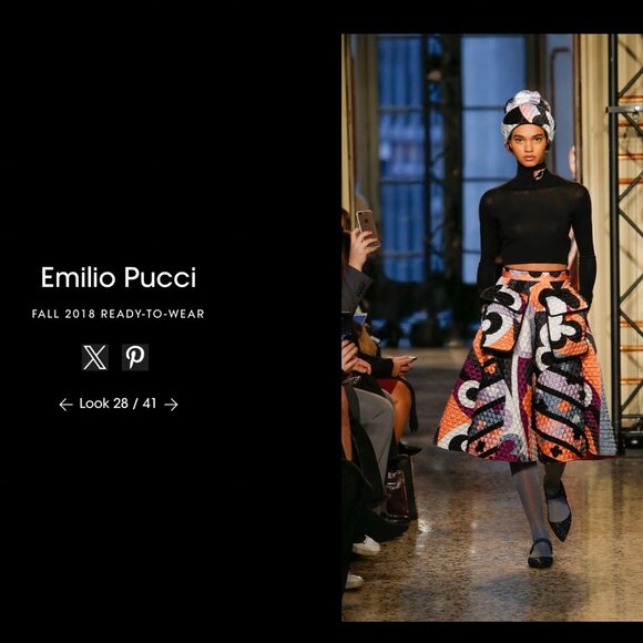 EMILIO PUCCI F/W 2018 Archivio Multicolor Printed Satin Quilted Crop Bralette - Picture 3 of 14